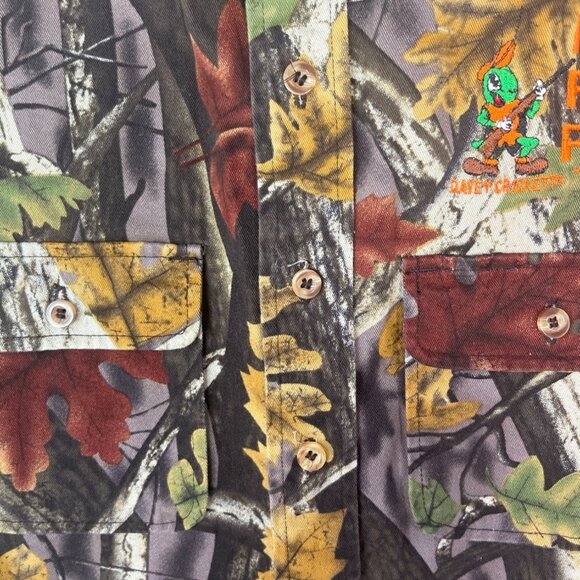 Master Sportsman Button Front Camo Hunting Shirt Boys Small My First Rifle - Picture 6 of 9